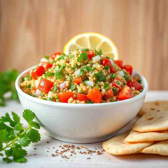 Classic Tabbouleh - Healthy Salad Meal Prep for Fresh Lunches